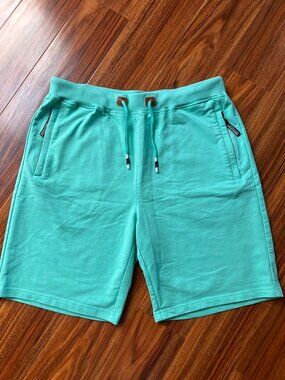 NWOT Fashion Sports Bright Mint Drawstring Shorts 38